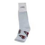 Look-Socks-Ayakkabı-Karakter-Desenli-Mavi-Kolej-Çorap-3