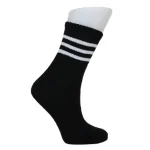 Look-Socks-Beyaz-Çizgili-Siyah-Kolej-Çorap-2