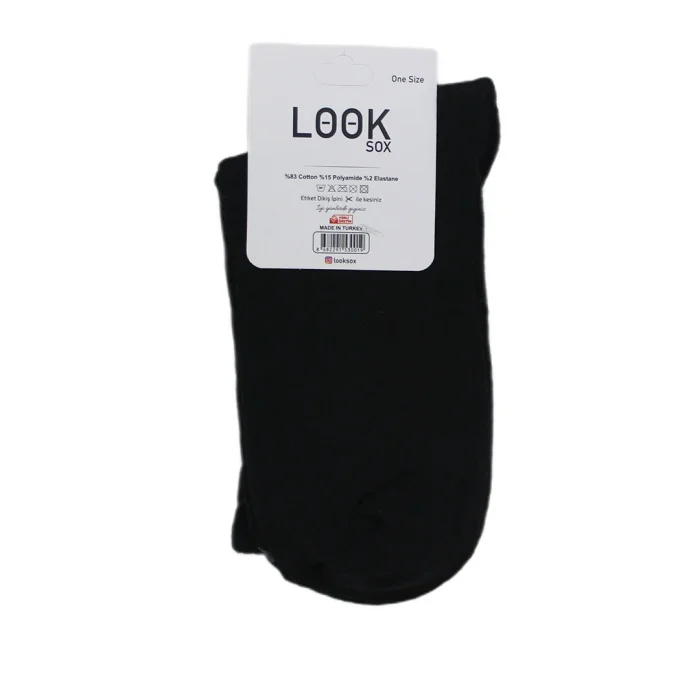 Look-Socks-Beyaz-Çizgili-Siyah-Kolej-Çorap-4