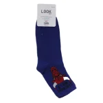 Look-Socks-Chicago-Bulls-Karakter-Desenli-Mavi-Kolej-Çorap-4