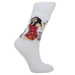 Look-Socks-Evin-Yokmu-Senin-Desenli-Beyaz-Kolej-Çorap