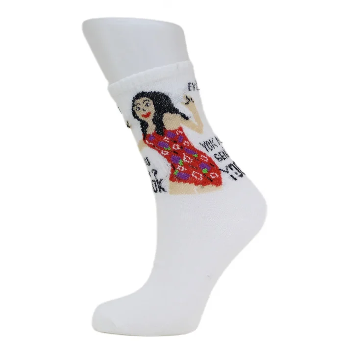 Look-Socks-Evin-Yokmu-Senin-Desenli-Beyaz-Kolej-Çorap-2