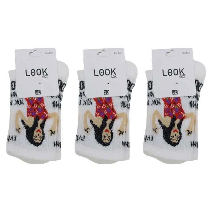Look-Socks-Evin-Yokmu-Senin-Desenli-Beyaz-Kolej-Çorap-3-Adet
