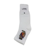 Look-Socks-Fred-Çakmaktaş-Desenli-Beyaz-Kolej-Çorap-3