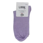 Look-Socks-Karakter-Desenli-Mor-Kolej-Çorap-4