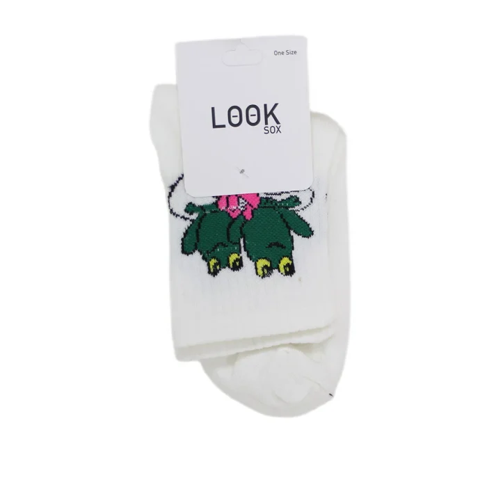 Look-Socks-Kurbağa-Desenli-Kolej-Çorap-3