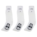 Look-Socks-Kuru-Kafa-İskelet-Karakter-Desenli-Beyaz-Kolej-Çorap-3-Adet