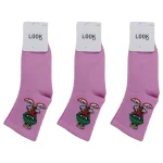 Look-Socks-Marslı-Marvin-Marvin-the-Martian-Desenli-Pembe-Kolej-Çorap-3-Adet