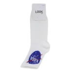 Look-Socks-Nasa-Desenli-Beyaz-Kolej-Çorap-3