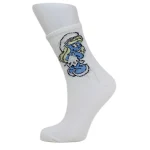 Look-Socks-Şirine-Desenli-Beyaz-Kolej-Çorap-2