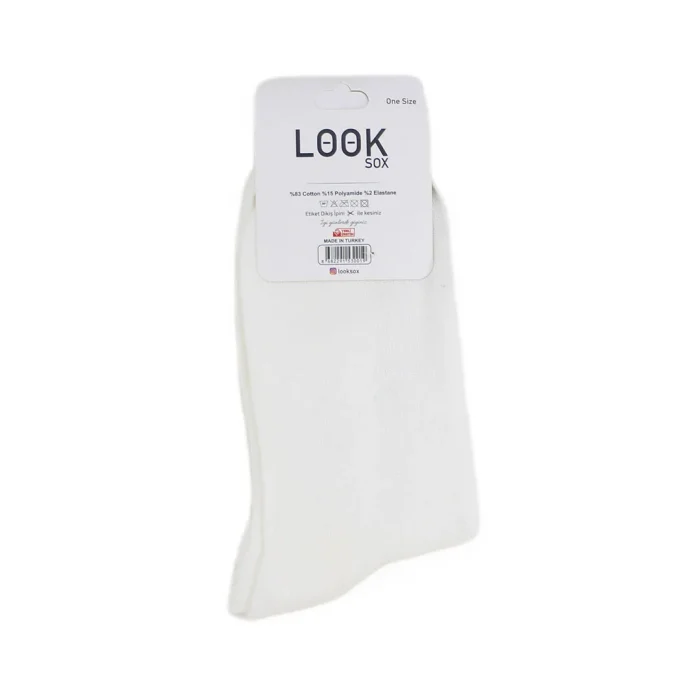 Look-Socks-Şirine-Desenli-Beyaz-Kolej-Çorap-4