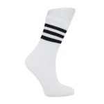 Look-Socks-Siyah-Çizgili-Beyaz-Kolej-Çorap