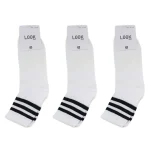 Look-Socks-Siyah-Çizgili-Beyaz-Kolej-Çorap-3-Adet