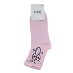 Look-Socks-Squidward-Dokunaç-Karakter-Desenli-Pembe-Kolej-Çorap-3