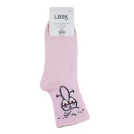 Look-Socks-Squidward-Dokunaç-Karakter-Desenli-Pembe-Kolej-Çorap-4