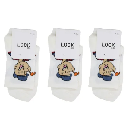 Look-Socks-Temel-Reis-Desenli-Kolej-Çorap-3-Adet