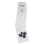 Look-Socks-Tom-ve-Jerry-Karakter-Desenli-Beyaz-Kolej-Çorap-4