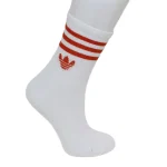Look-Socks-Turuncu-Çizgili-Beyaz-Kolej-Çorap-2