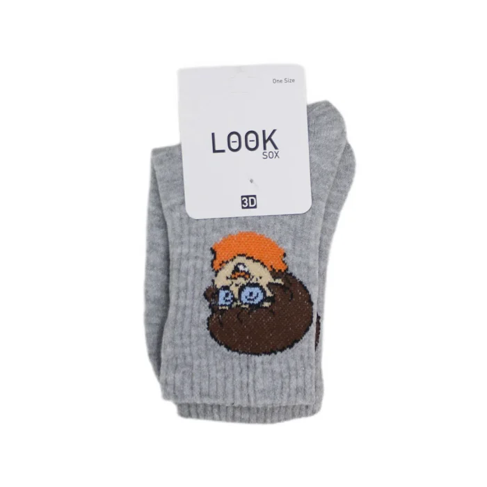 Look-Socks-Velma-Dinkley-Desenli-Gri-Kolej-Çorap-3