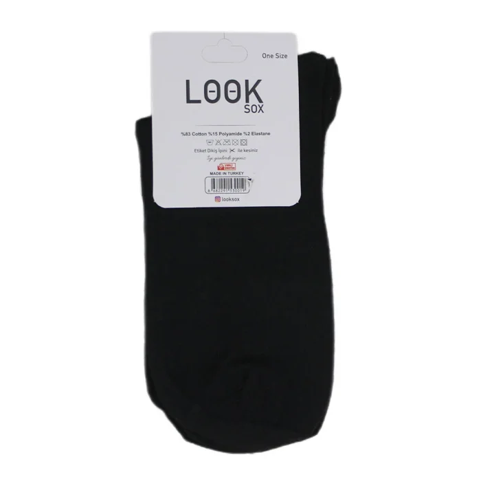 Look-Socks-Yavru-Kedi-Desenli-Siyah-Kolej-Çorap-4