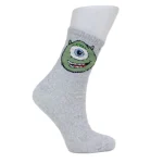 Look-Socks-Yeşil-Uzaylı-Canavar-Göz-Karakter-Desenli-Kolej-Çorap-2
